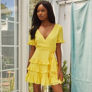 Lulus Mini Ruffle Dress